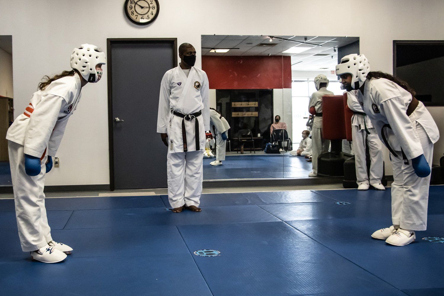 Students sparring at the Plano TX Dojo photo 4
