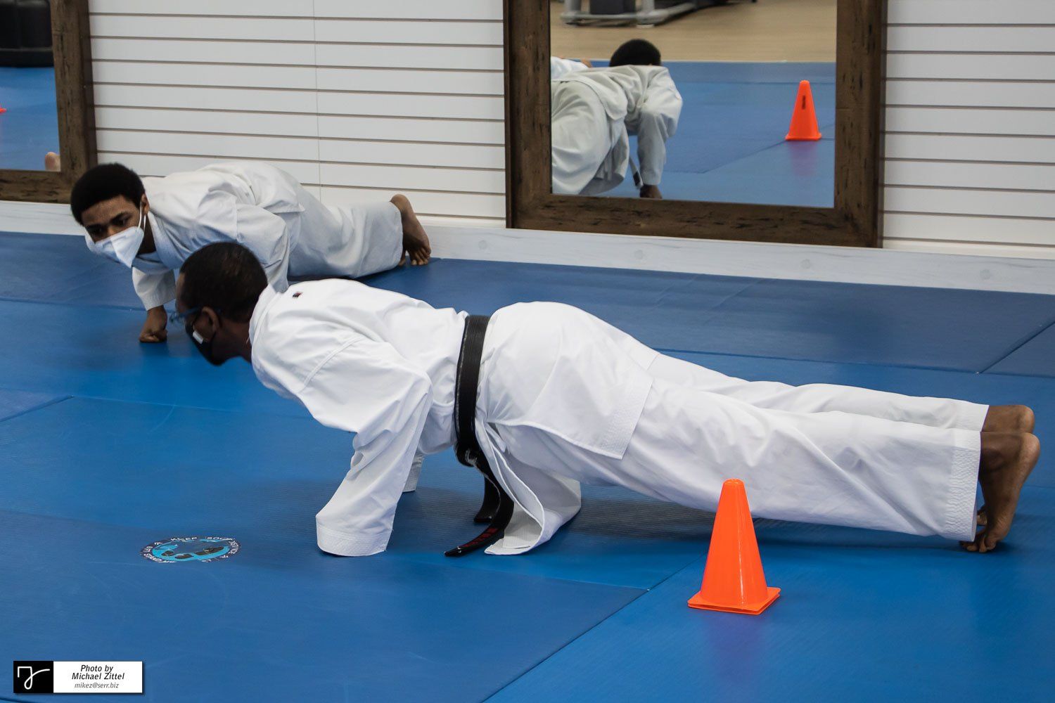 TKA Dojo Karate Belt Testing Sept 201 - Push ups build strength