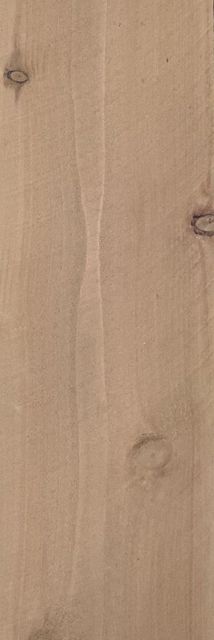 Close-up of light brown wood grain with a few visible knots.
