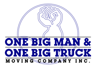 One Big Man & One Big Truck Moving Business Logo