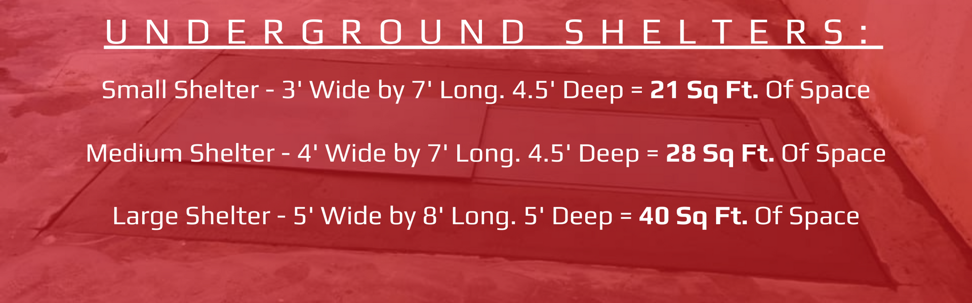 underground sizing