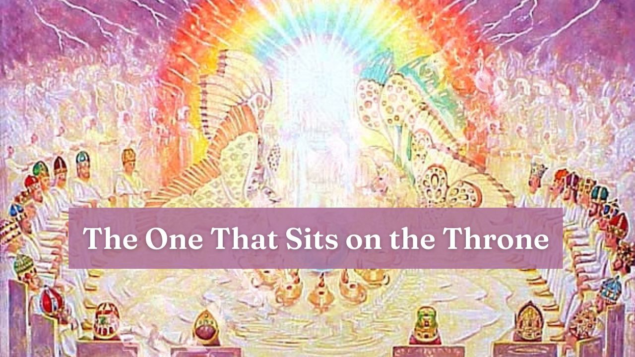 A painting of the one that sits on the throne