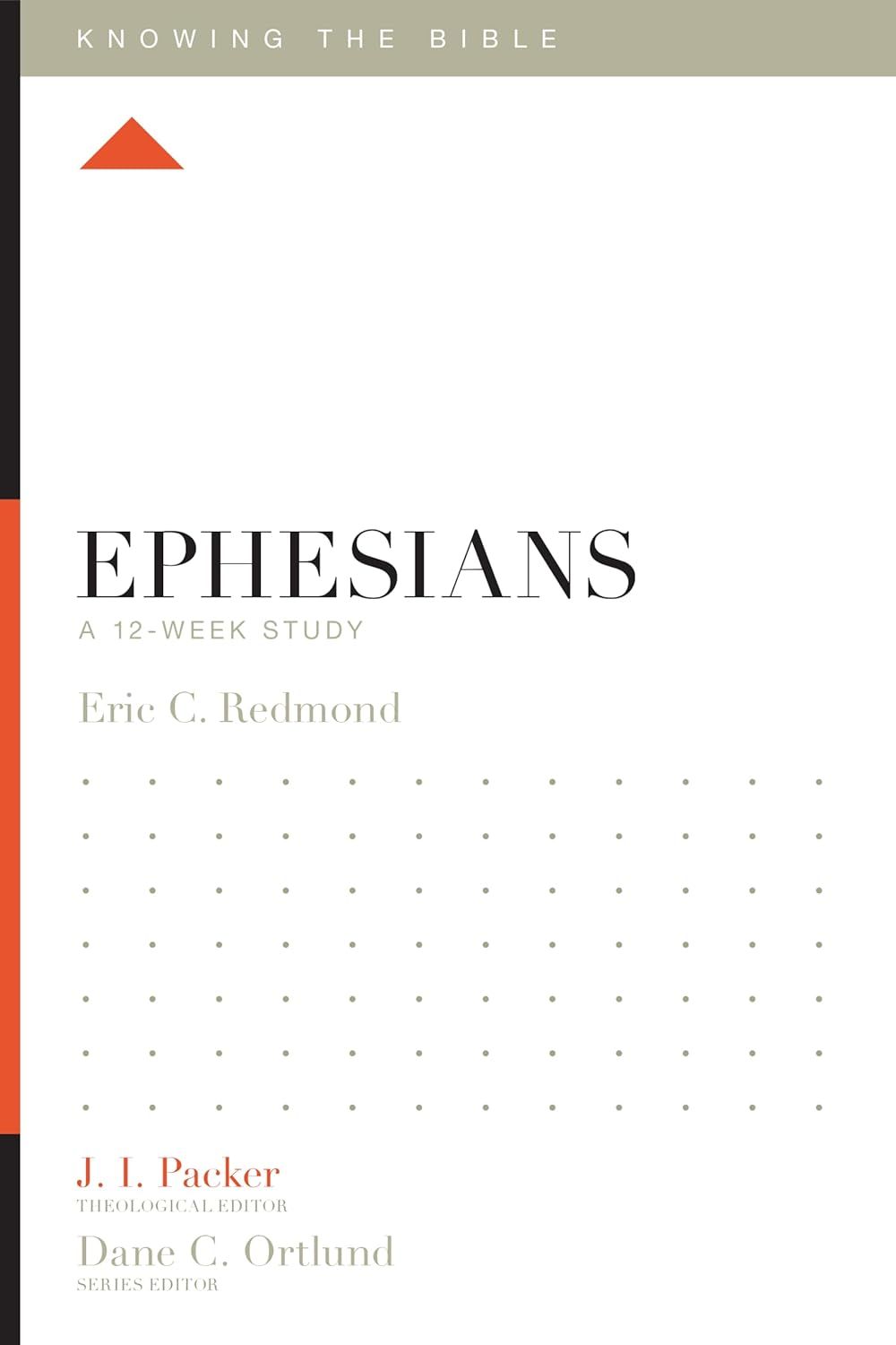 Book cover for “Ephesians,” a Bible study with a white background and orange accents.