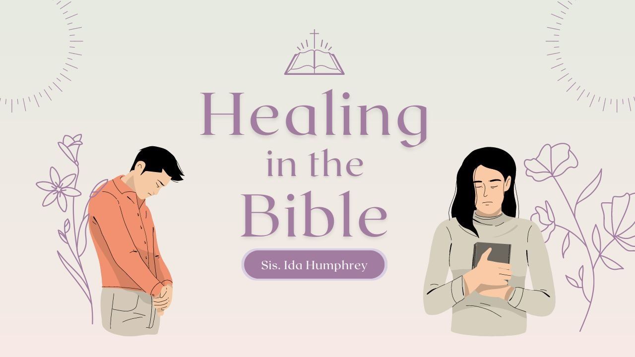 A man is praying next to a woman holding a bible.