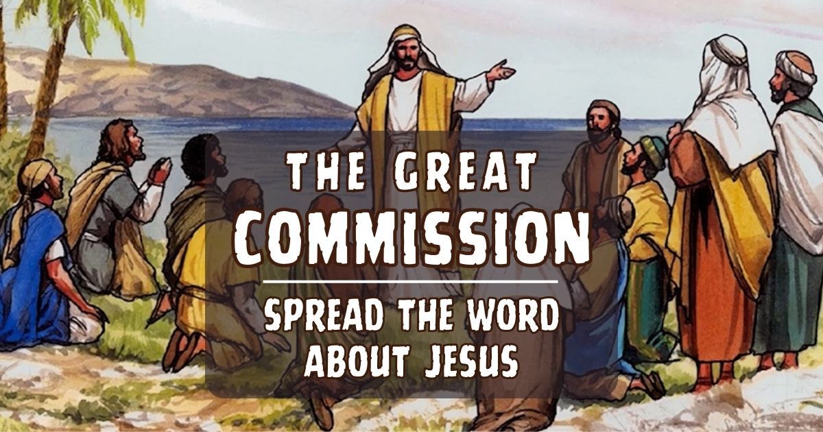 The great commission is spreading the word about jesus.