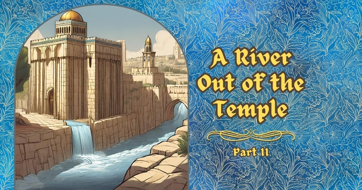 A poster for a river out of the temple part ii