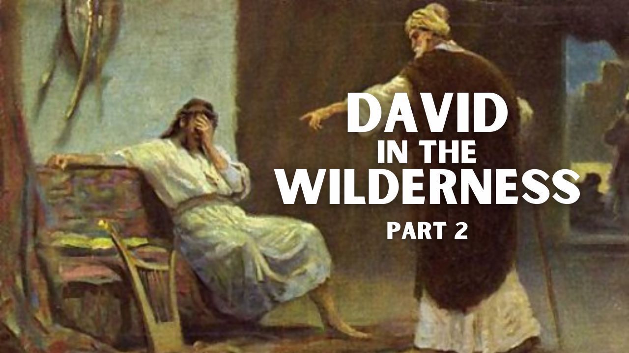 A painting of david in the wilderness part 2
