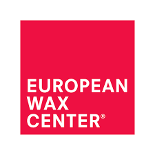 European Wax Center logo in white text on a red square.