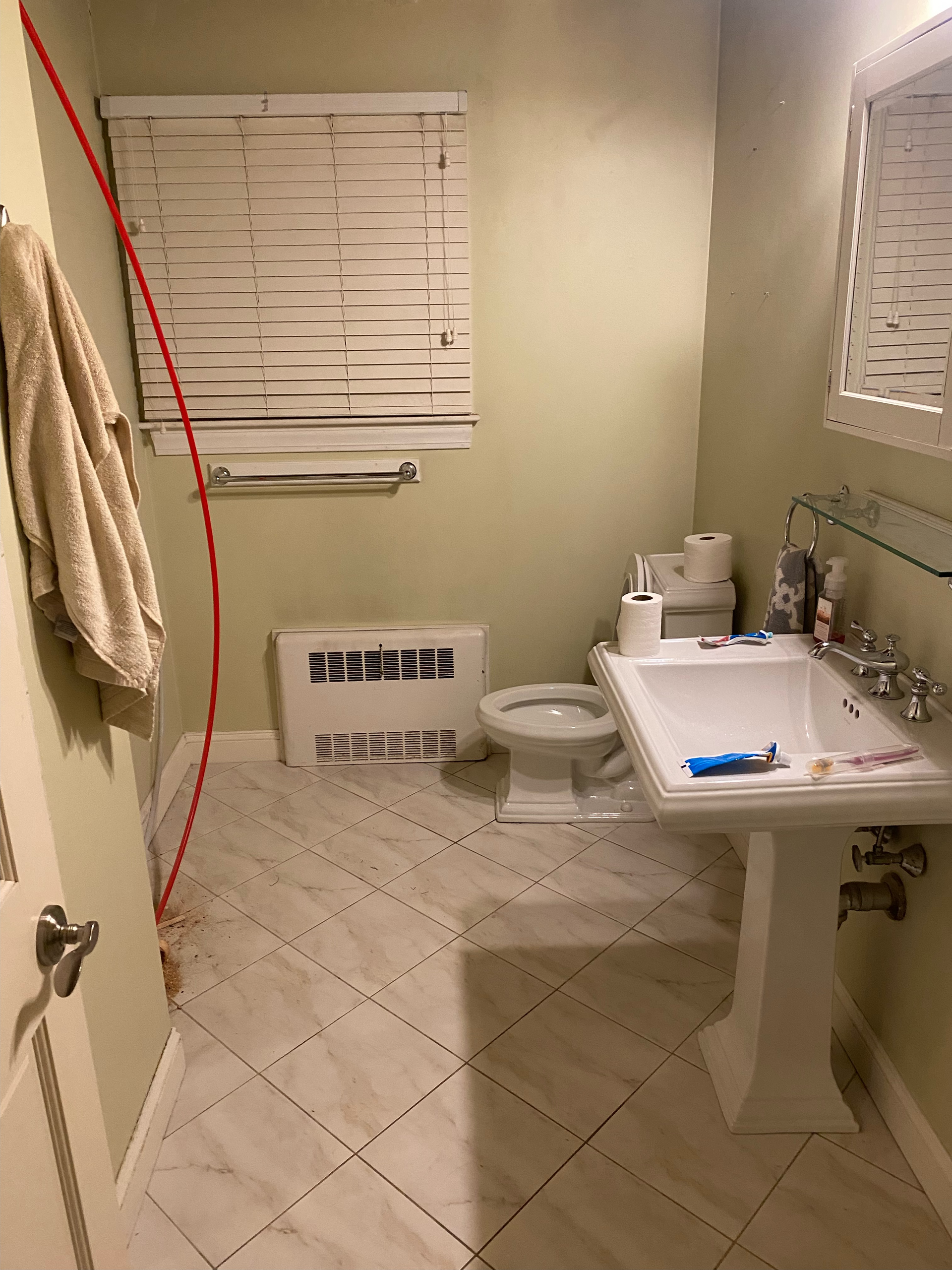 bathroom renovation before