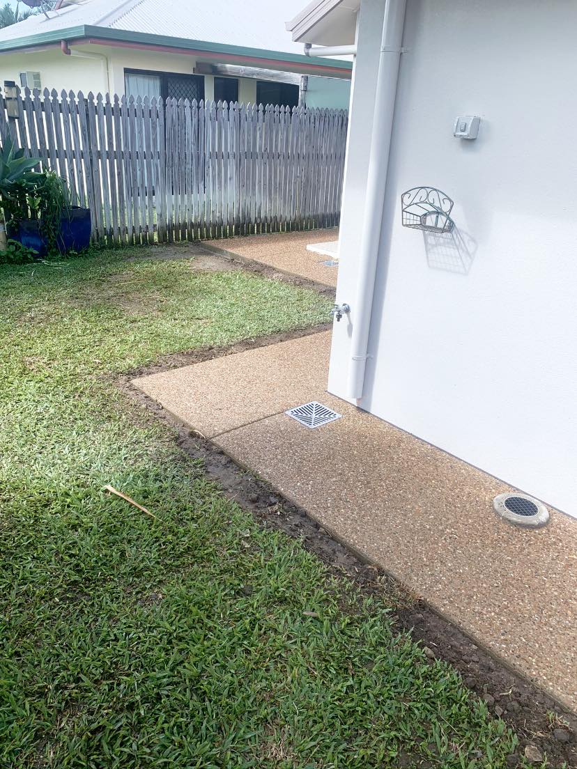 Path Around House Slab Concrete — Outdoor Concreting in Townsville, QLD