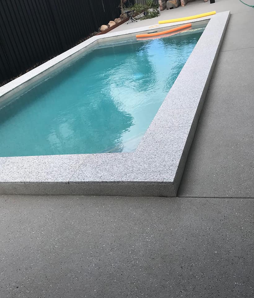 Pool Border Made From Concrete — Outdoor Concreting in Townsville, QLD