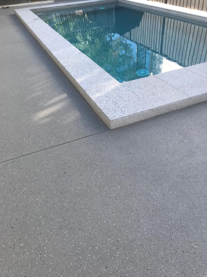 Pool Border Made From Concrete — Outdoor Concreting in Townsville, QLD