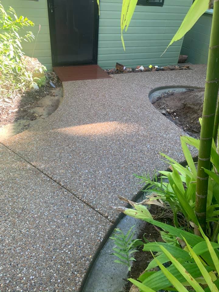 Exposed Rock Aggregate — Outdoor Concreting in Townsville, QLD