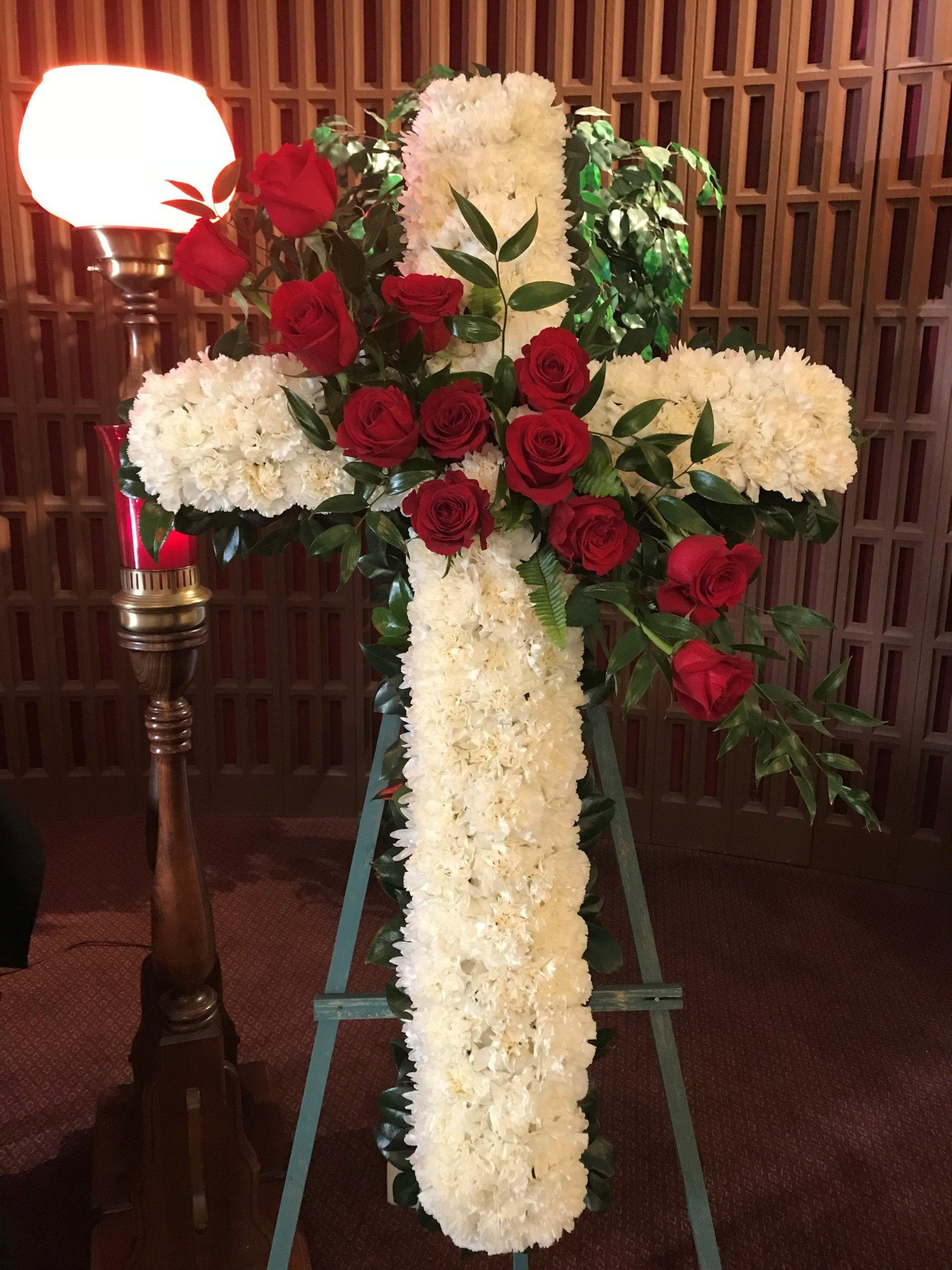 Yellow Flower Arrangement for A Funeral — Redlands, CA — Hockridge Florist