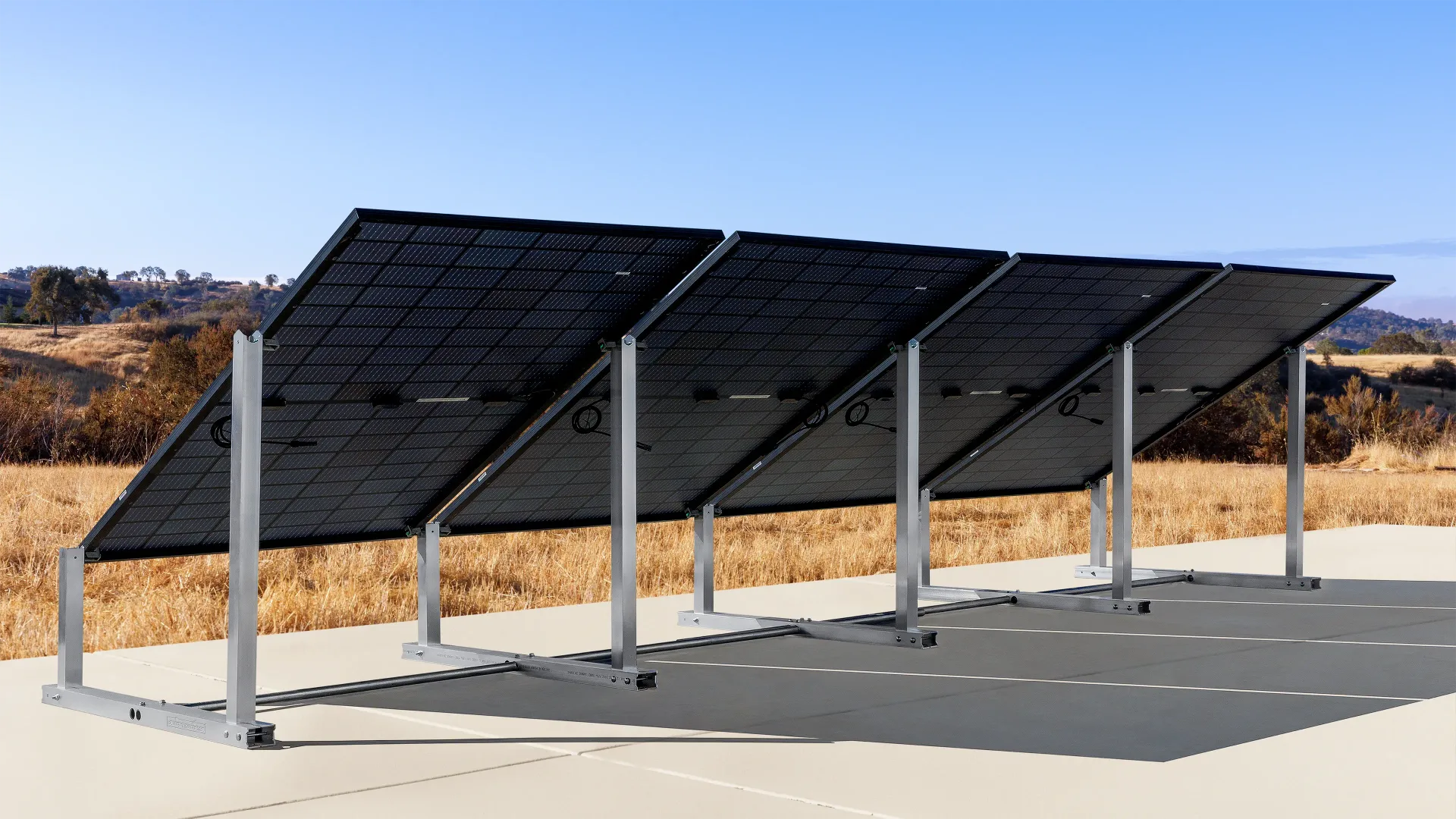 IntegraRack IR-30 Solar Panel Ground Mount Bracket – 30 Degree Angle (Individual Frame)