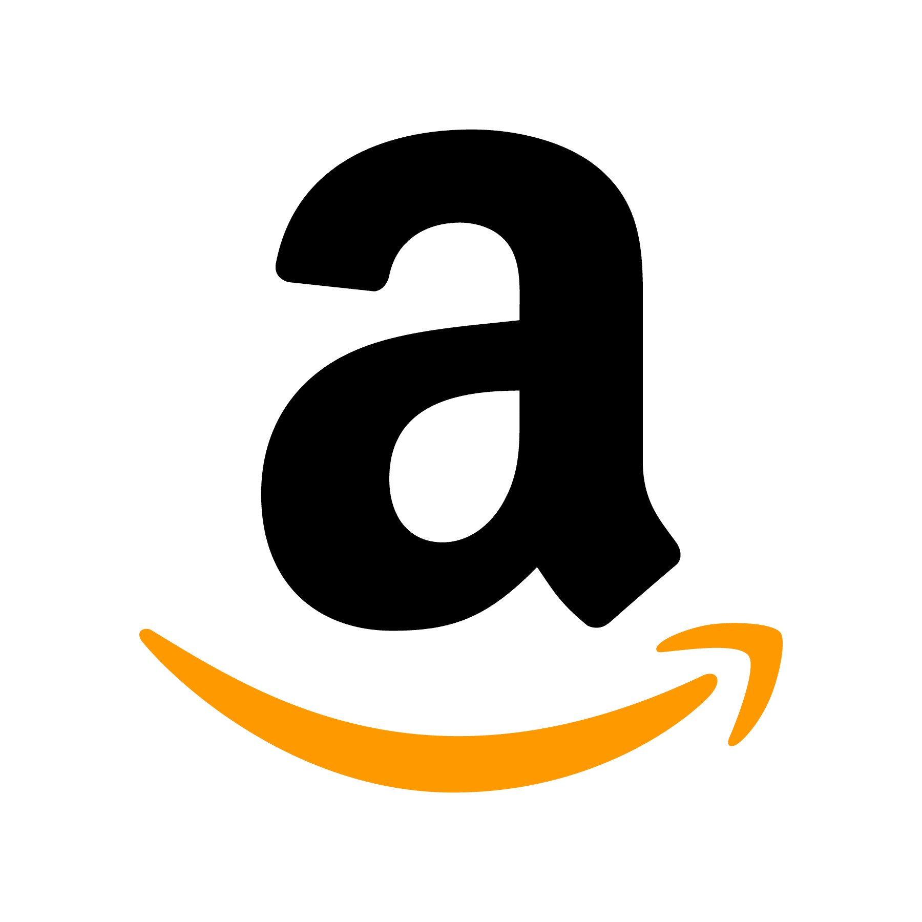 The amazon logo has a yellow arrow pointing to the right.