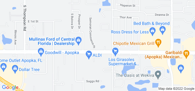 Map of business location