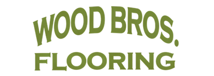 Wood Bros. Flooring logo in bold black outlined text on a white background
