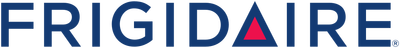 The word frigidaire is written in blue and red on a white background.