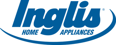 A blue and white logo for inglis home appliances