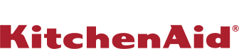 A red kitchenaid logo on a white background