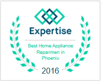 A logo for expertise best home appliance repairmen in phoenix