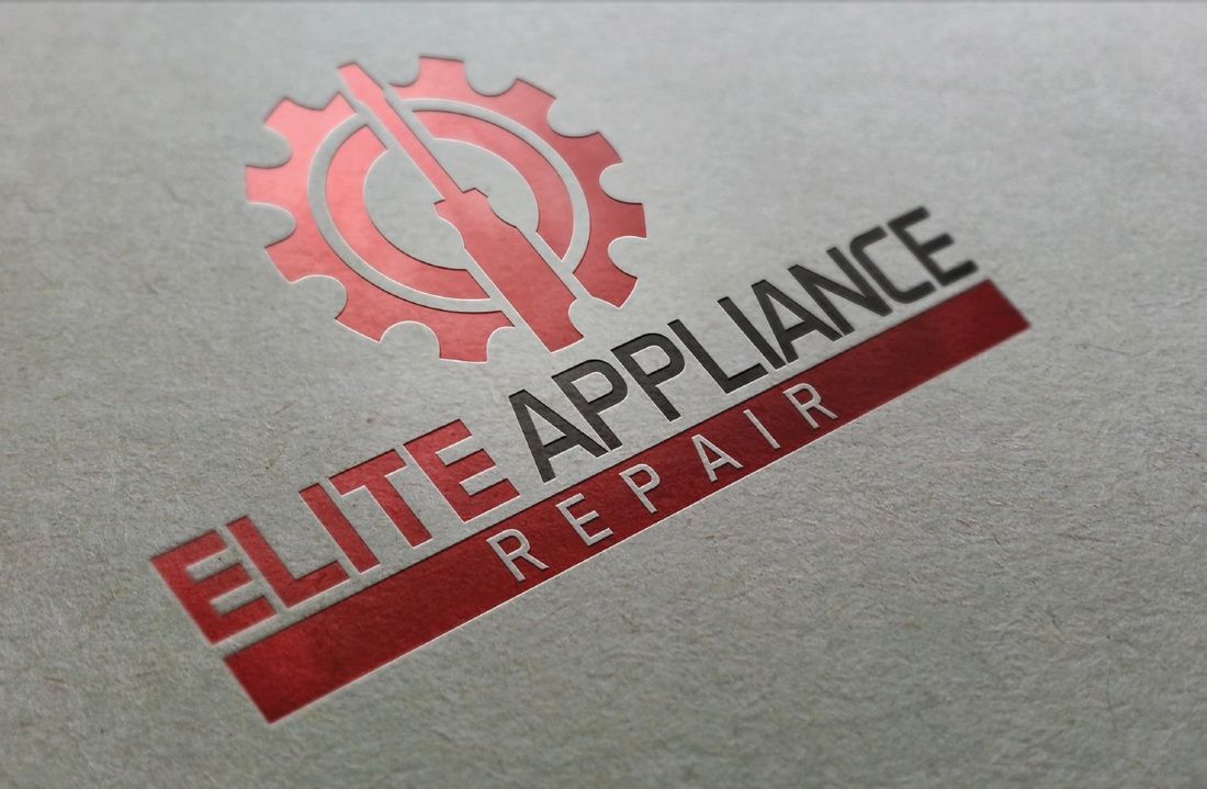 A logo for elite appliance repair is on a piece of paper