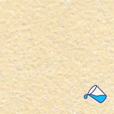 A bucket of water is being poured on a white surface.