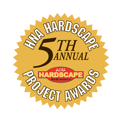 A logo for the 5th annual hardscape project awards