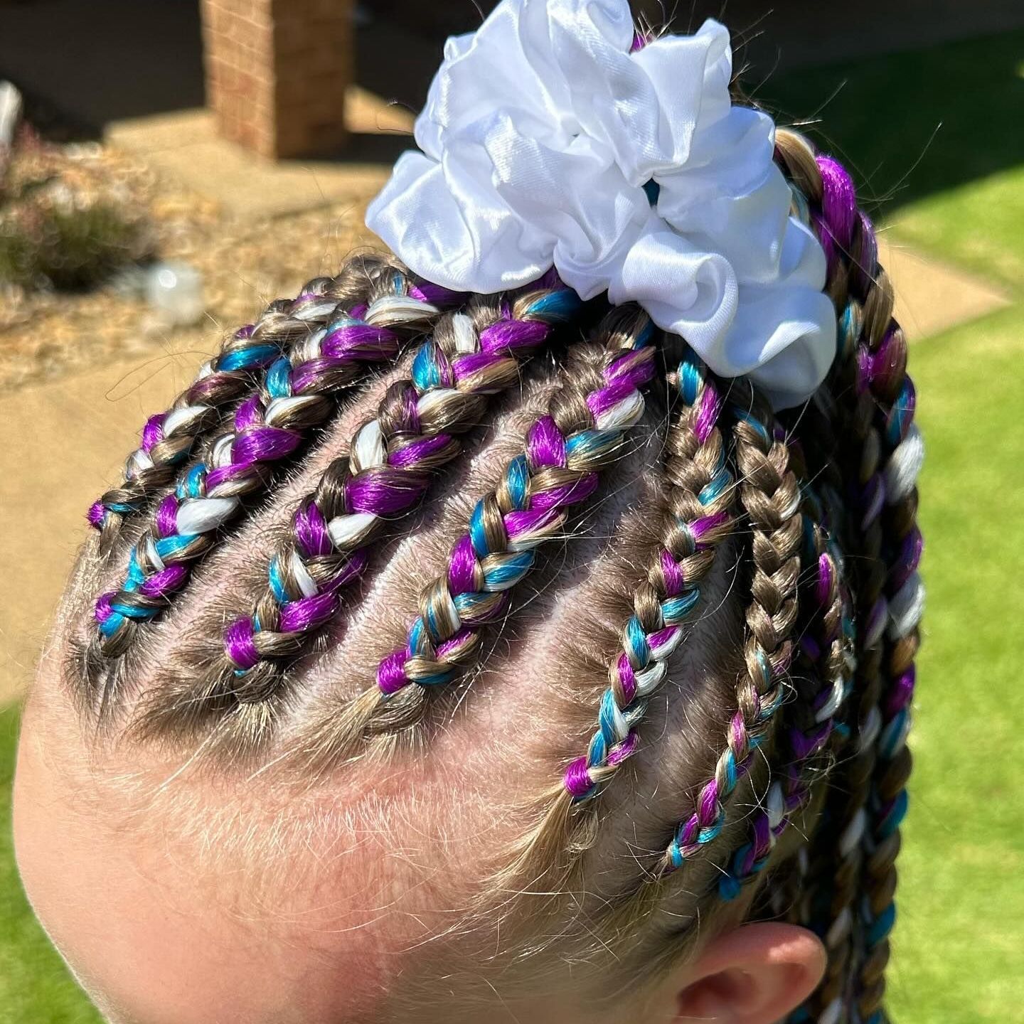 Purple and Blue Braids — Sweet Parties & Braids in Tatton, NSW