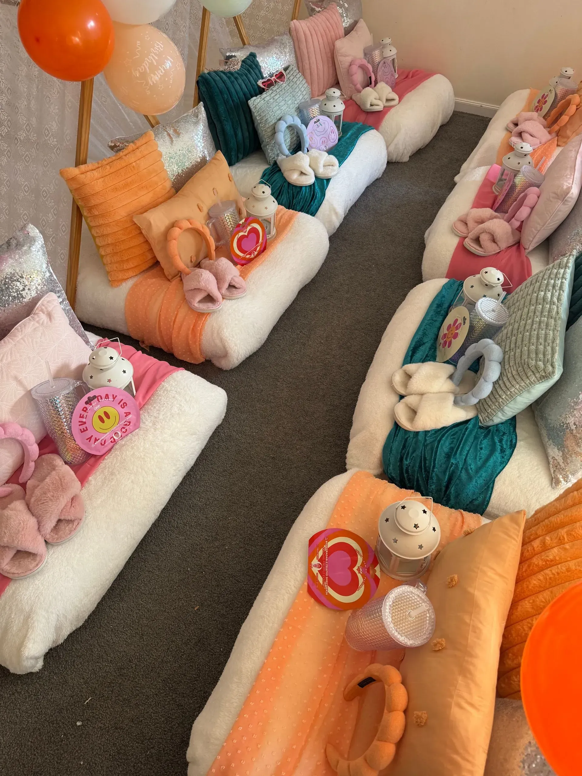 Colorful Miniature Lounge Setup With Plush Seating — Sweet Parties & Braids in Tatton, NSW