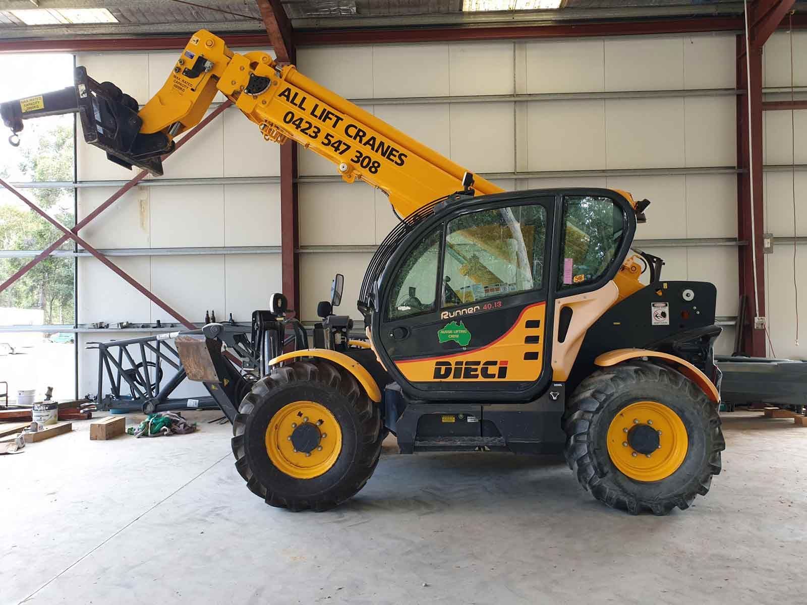Dieci Telescopic Handler — All Lift Cranes In St Georges Basin, NSW