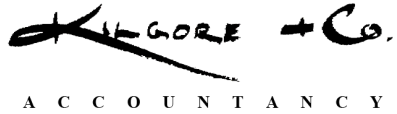 A black and white logo for killgore + co. accountancy