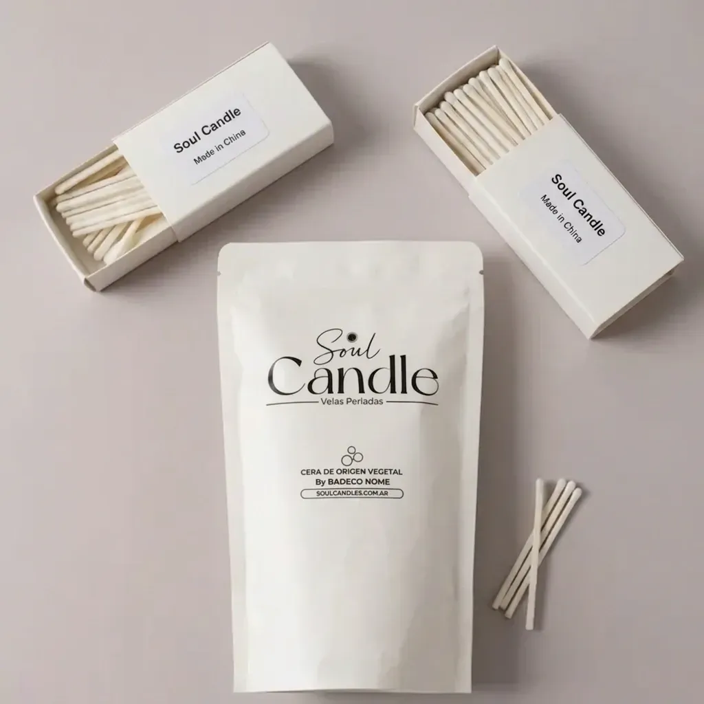KIT DE VELAS EN PERLAS CON PABILOS 500 GRS