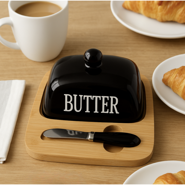 Mantequera “Butter” con Untador – Cerámic