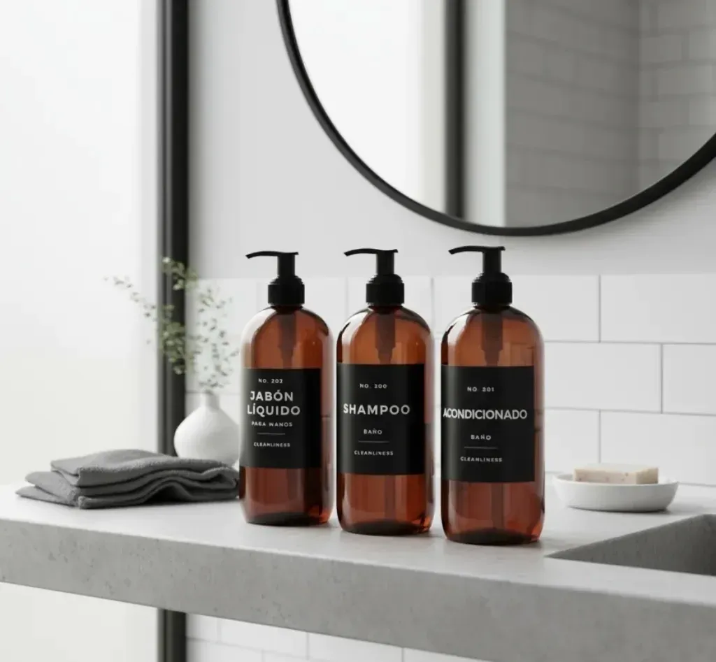 SET ÁMBAR HIGIENE PLÁSTICO X3 black 500