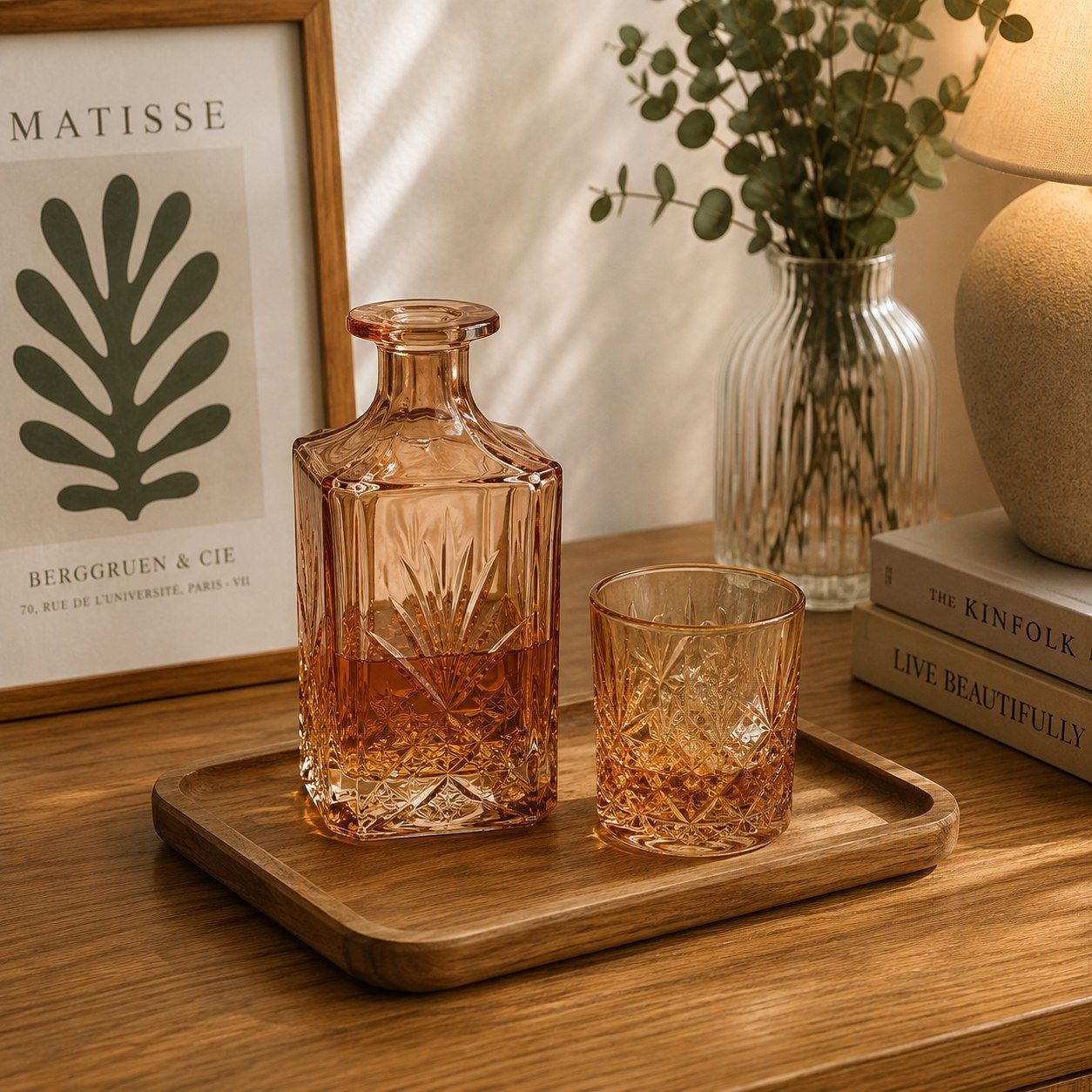 SET DE WHISKY DORADO + 6 VASOS