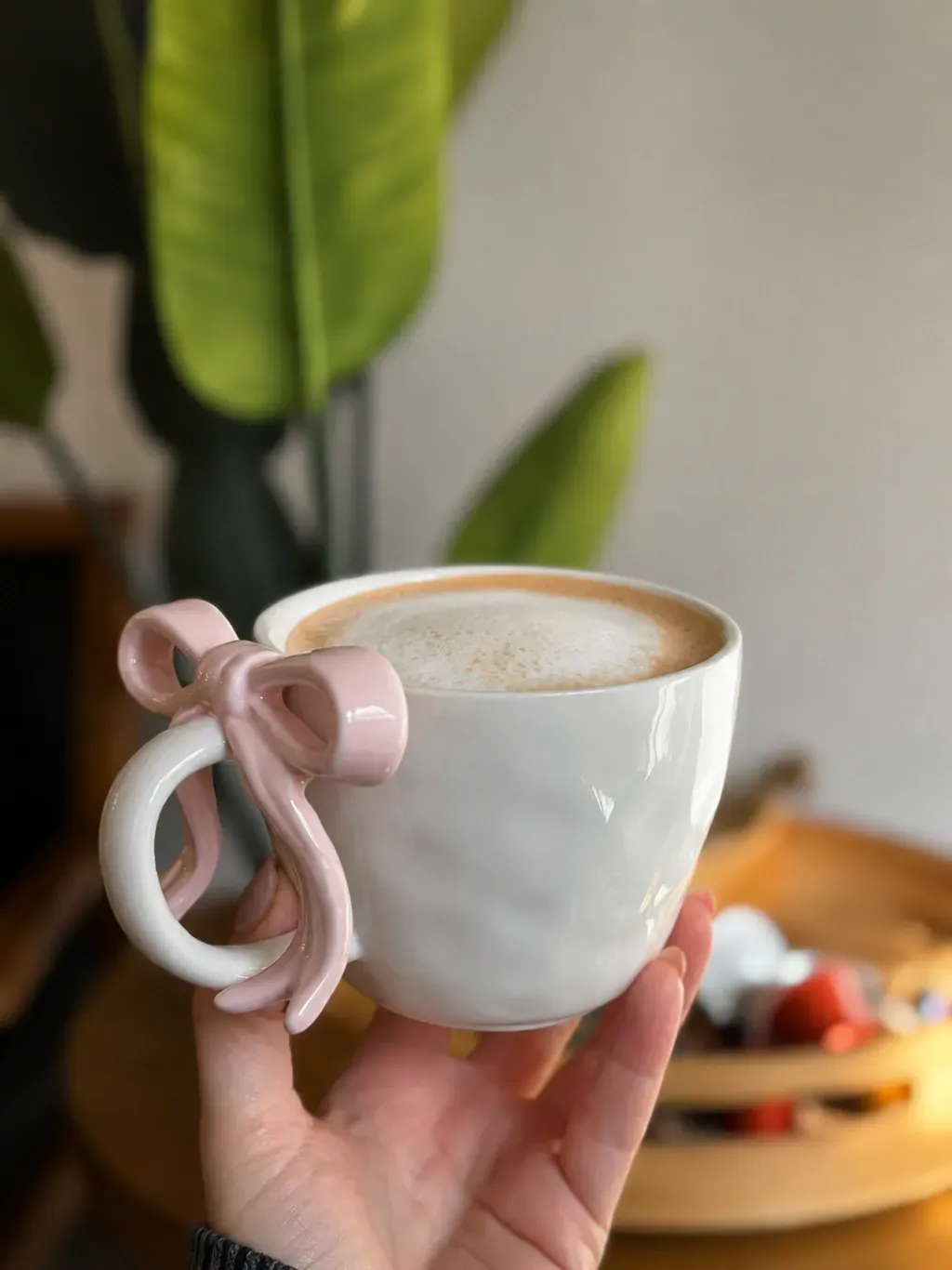 Taza moño de ceramica