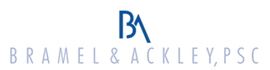Logo for Bramel & Ackley, PSC. The initials B and A are in blue, with the name in light gray.