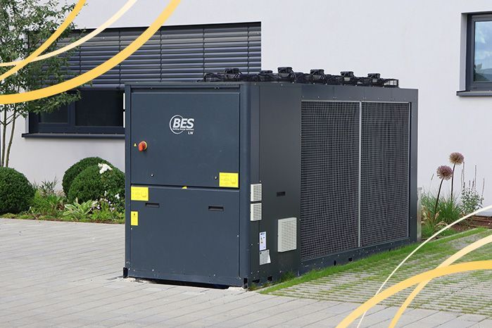 100 kW air-water heat pump