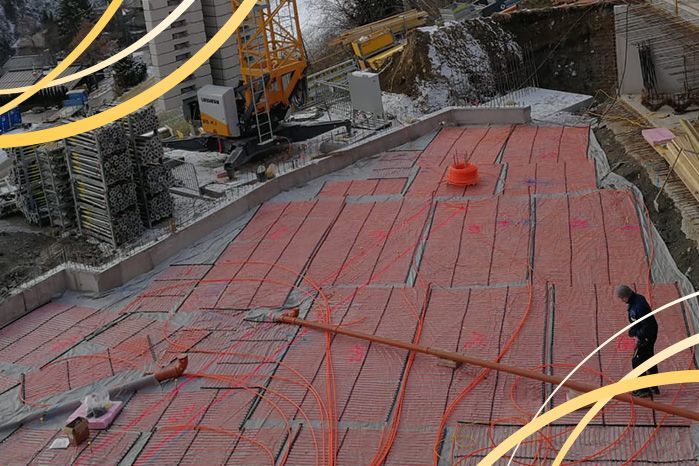 Installation geothermal storage