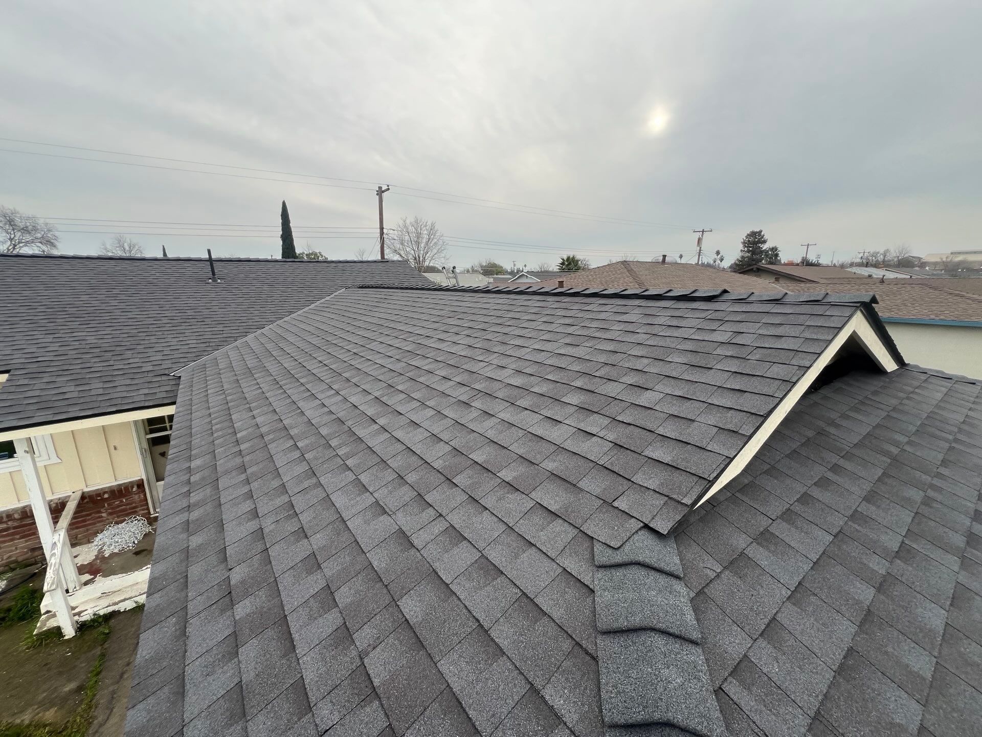 Residential Roof Asphalt Shingle Installation and Dry Rot Repair in Sacramento, CA