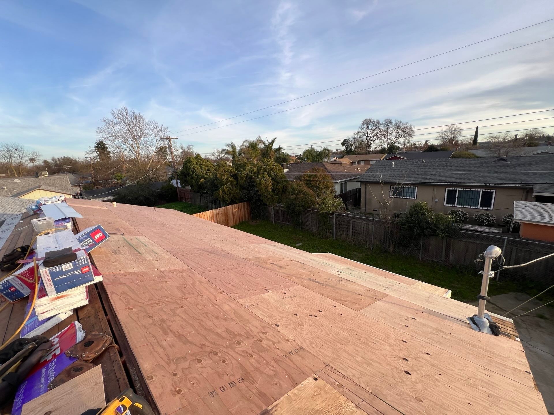 Residential Roof Asphalt Shingle Installation and Dry Rot Repair in Sacramento, CA
