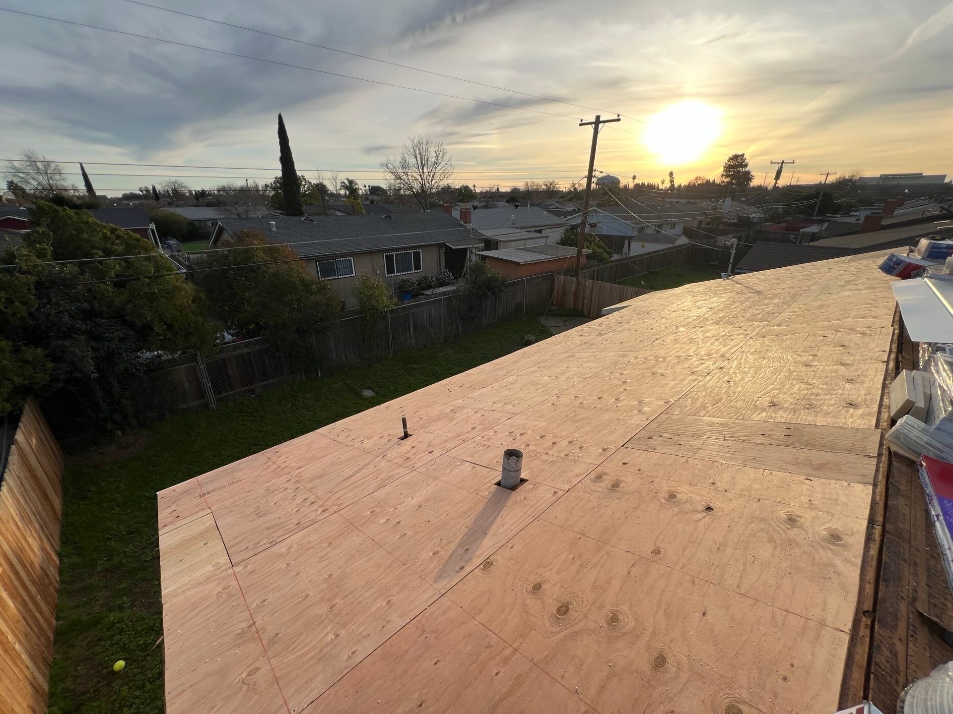 Residential Roof Asphalt Shingle Installation and Dry Rot Repair in Sacramento, CA
