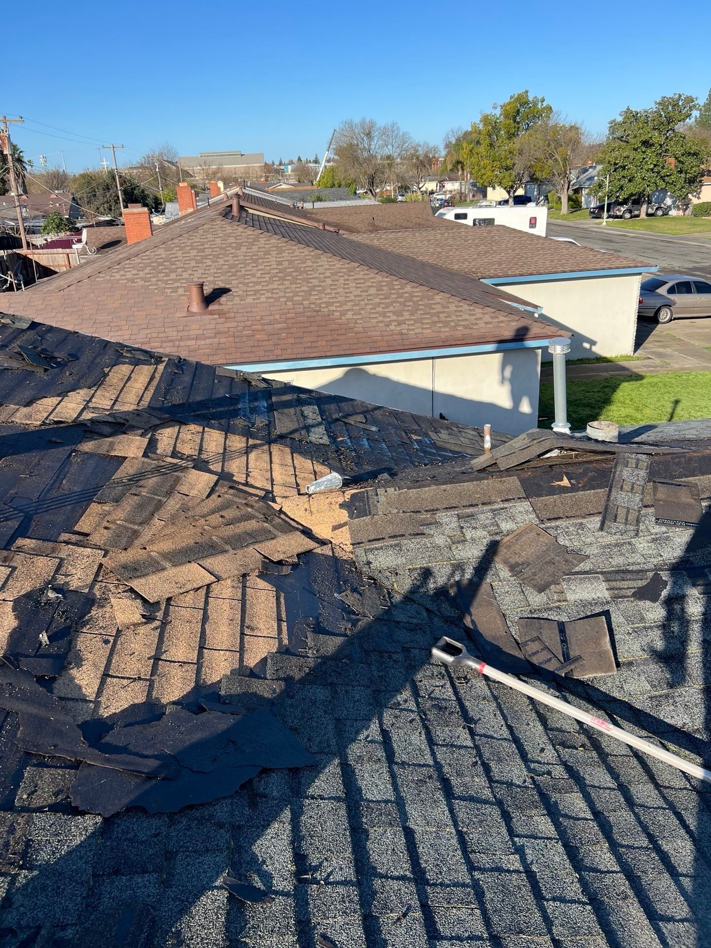 Residential Roof Asphalt Shingle Installation and Dry Rot Repair in Sacramento, CA