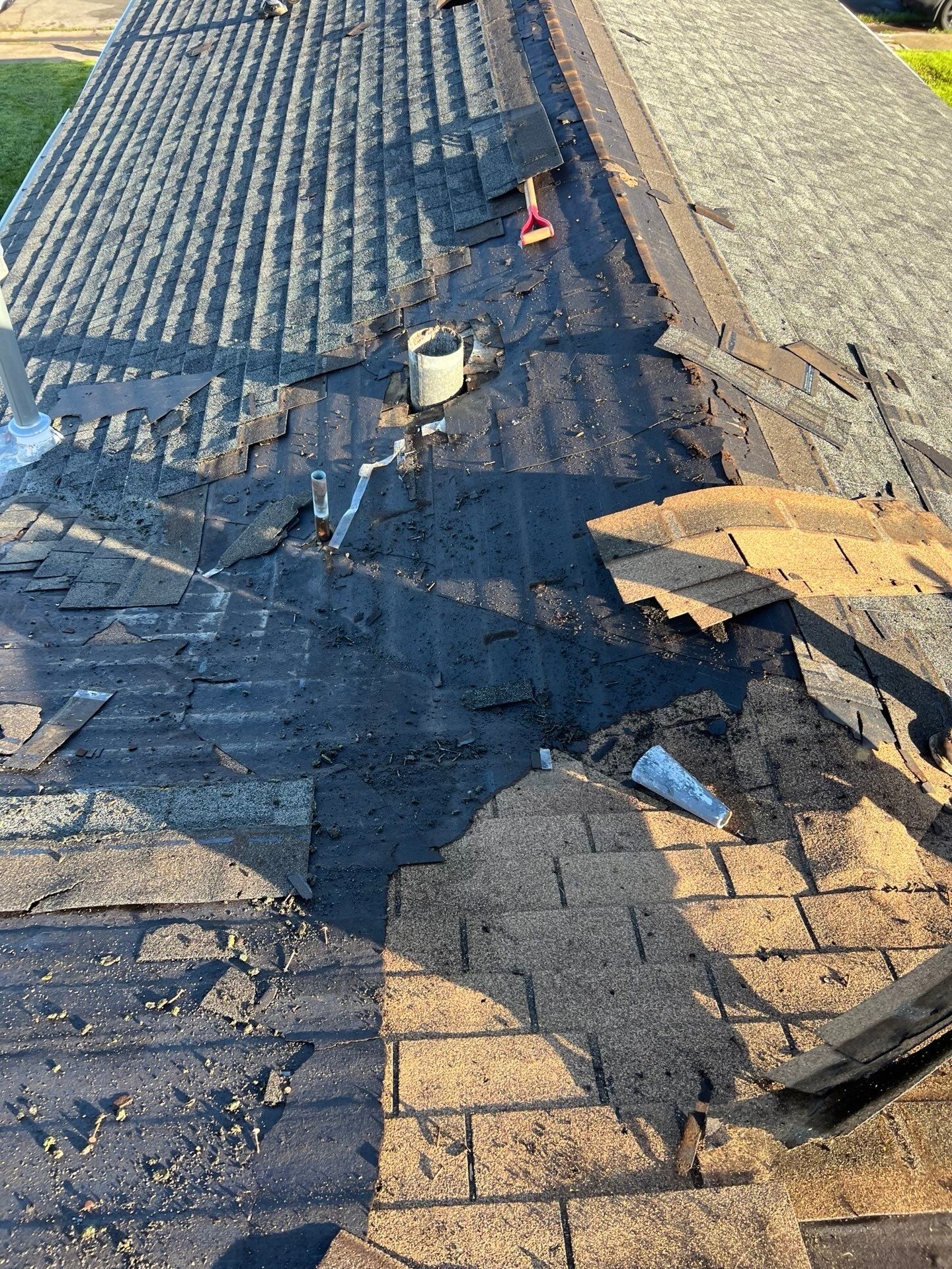 Residential Roof Asphalt Shingle Installation and Dry Rot Repair in Sacramento, CA