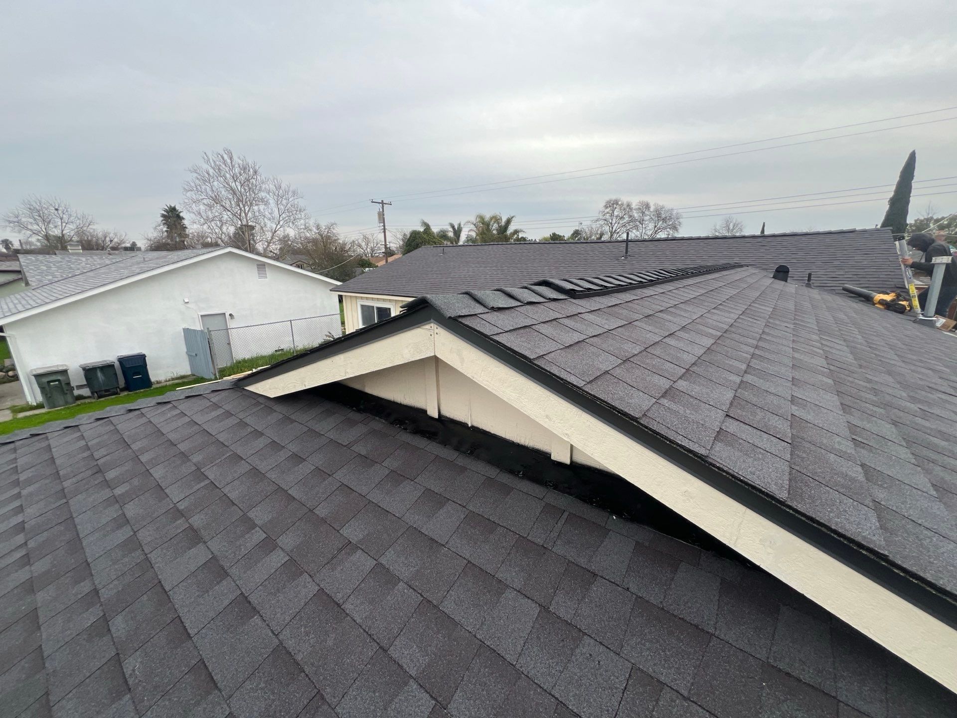 Residential Roof Asphalt Shingle Installation and Dry Rot Repair in Sacramento, CA