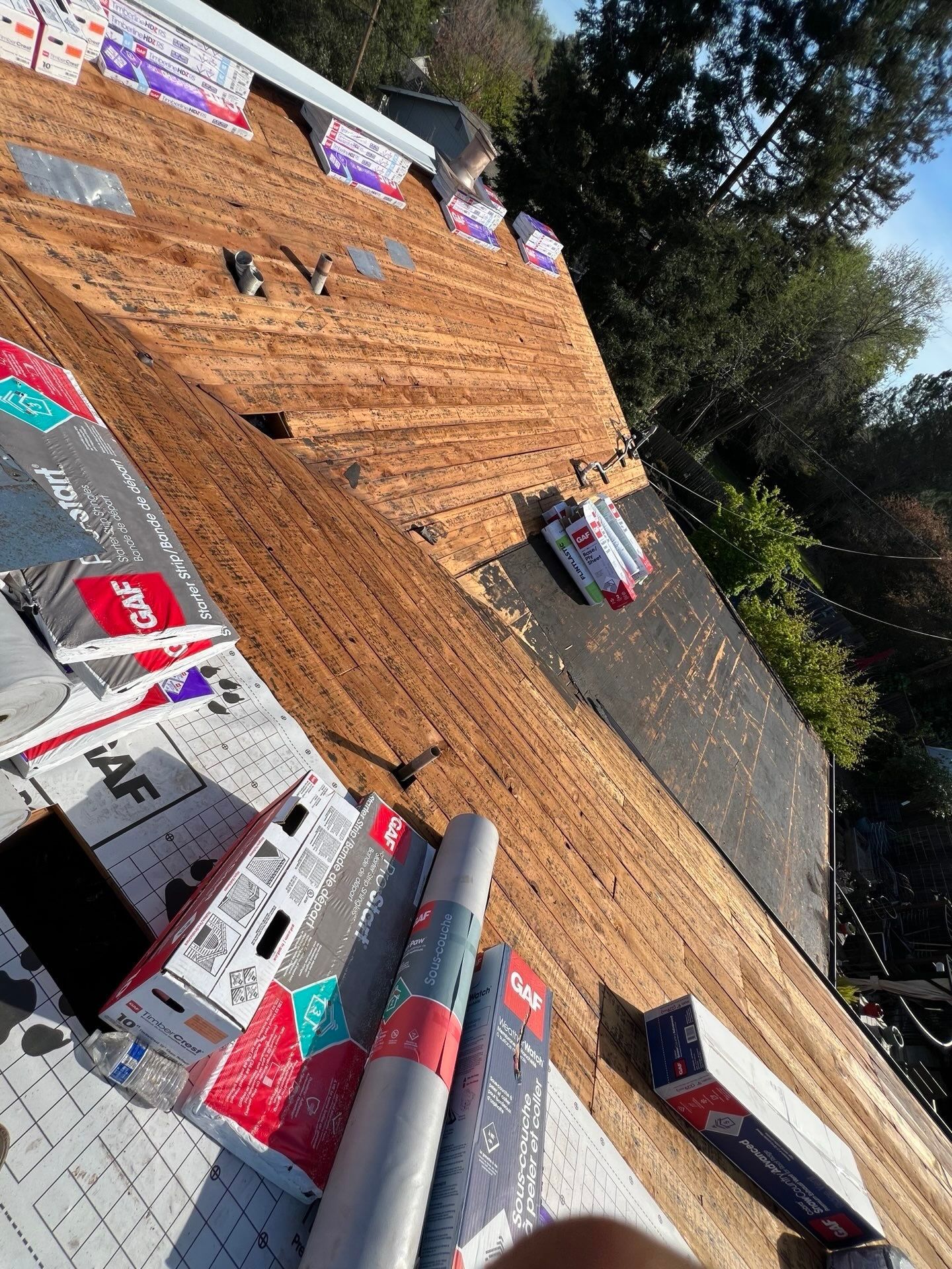 Dry Rot Repair and Roof Shingle Installation in Orangevale, CA