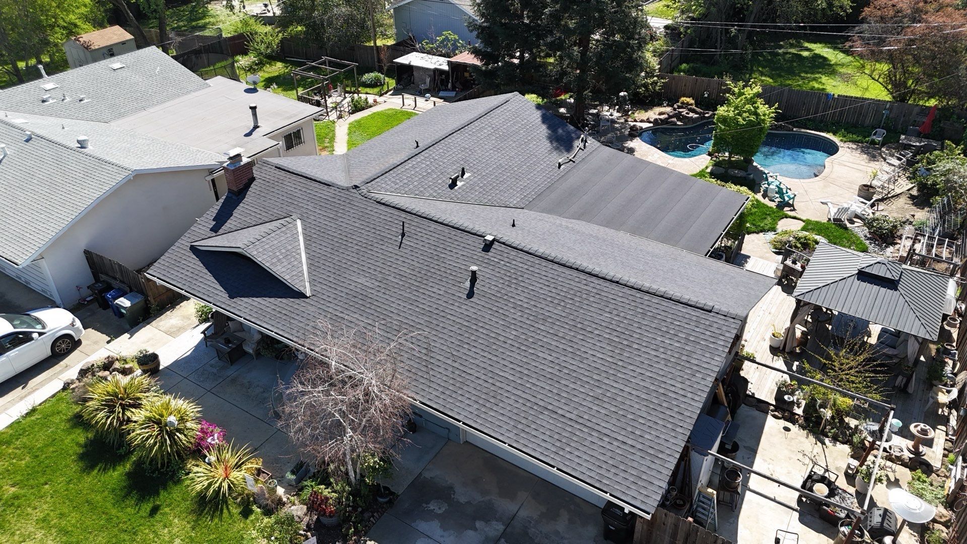 Dry Rot Repair and Roof Shingle Installation in Orangevale, CA