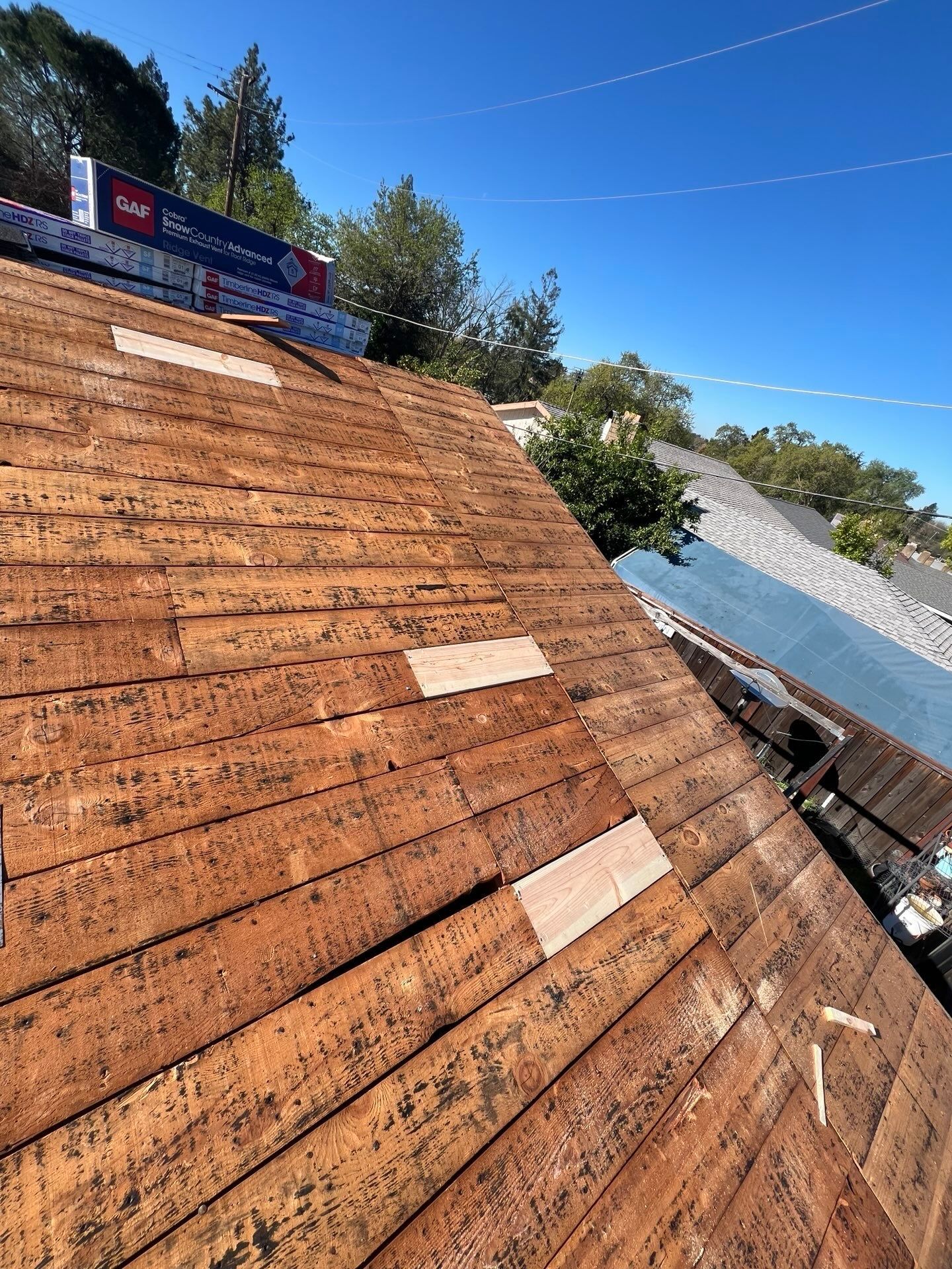 Dry Rot Repair and Roof Shingle Installation in Orangevale, CA